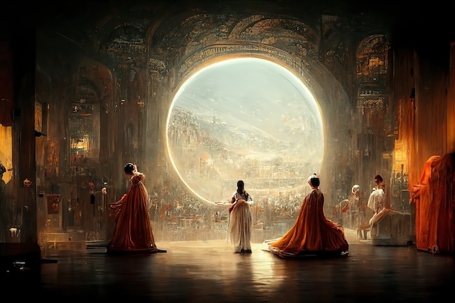 controversial AI-generated artwork created by Jason M. Allen using Midjourney