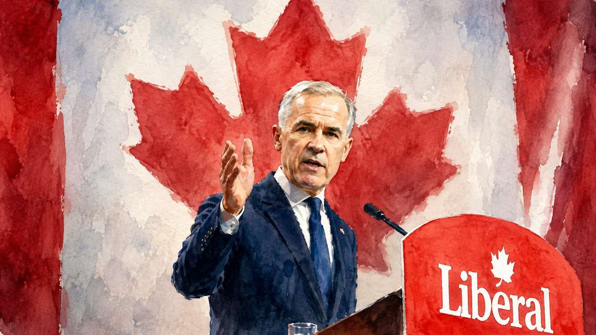 AI-generated image of Canadian Prime Minister Mark Carney